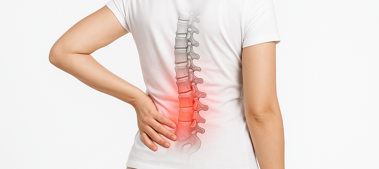 脊柱管狭窄症による歩行時の足の痛みやしびれのイメージ